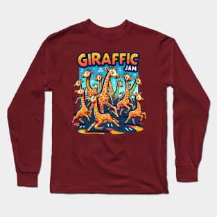 Funny animal - Giraffic Jam Long Sleeve T-Shirt